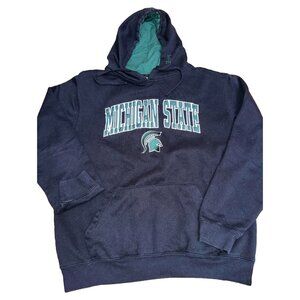 Michigan State Spartans Men’s Size L Black Pullover Athletic Hoodie Colosseum